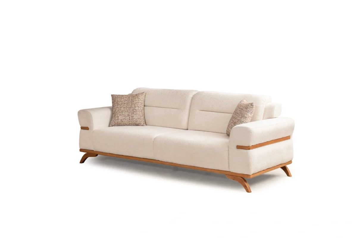 The Aero Sofa is a prime example of modern minimalist design. With its high-quality textured upholstery and frame, it offers unparalleled comfort and style for your living space.