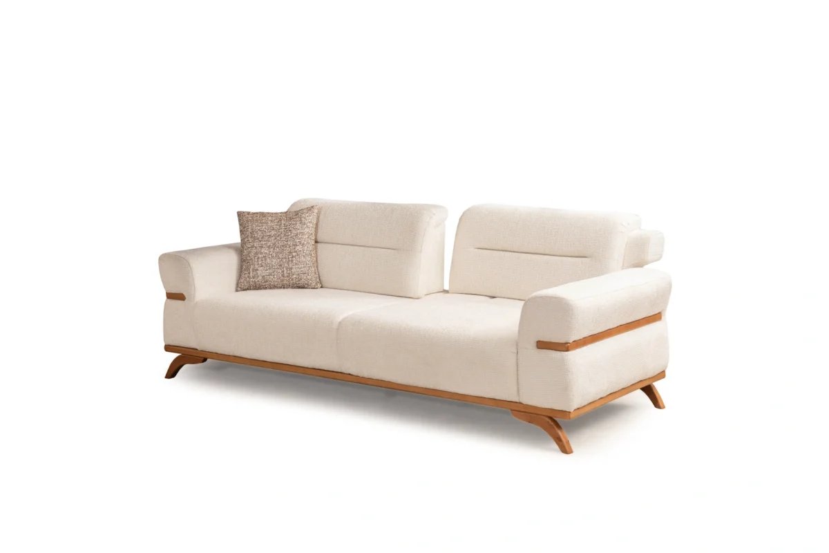 The Aero Sofa is a prime example of modern minimalist design. With its high-quality textured upholstery and frame, it offers unparalleled comfort and style for your living space.