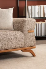 The Aero Sofa is a prime example of modern minimalist design. With its high-quality textured upholstery and frame, it offers unparalleled comfort and style for your living space.