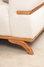 The Aero Sofa is a prime example of modern minimalist design. With its high-quality textured upholstery and frame, it offers unparalleled comfort and style for your living space.