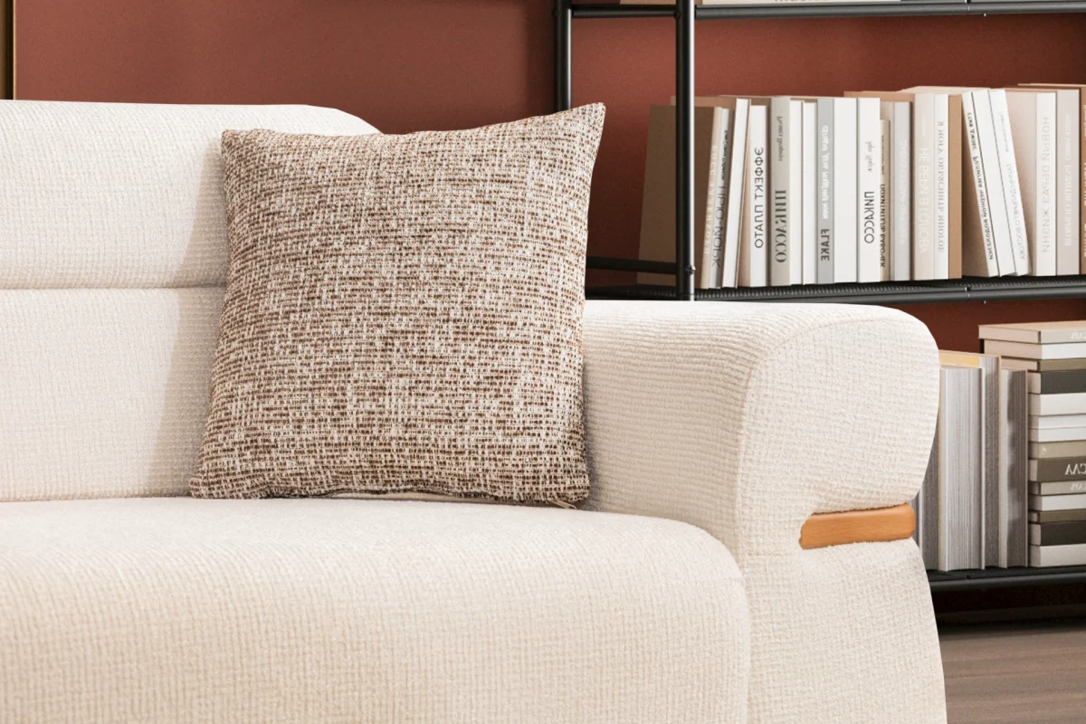 The Aero Sofa is a prime example of modern minimalist design. With its high-quality textured upholstery and frame, it offers unparalleled comfort and style for your living space.