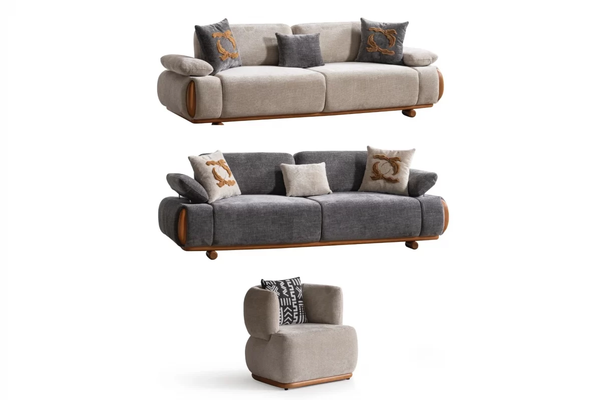 Alesa Sofa Set SofaTurkey Wooden Leg Modern Sofa Set