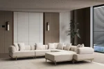 A masterpiece of modern furniture design showcasing elegant curves and perfectly suited for high-end European living spaces.