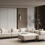 A masterpiece of modern furniture design showcasing elegant curves and perfectly suited for high-end European living spaces.