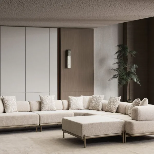 A masterpiece of modern furniture design showcasing elegant curves and perfectly suited for high-end European living spaces.