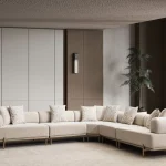A masterpiece of modern furniture design showcasing elegant curves and perfectly suited for high-end European living spaces.