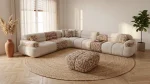 The meeting point of natural tones and unparalleled comfort. Bring a bohemian breeze to your living space with the Aloha Corner Sofa.