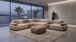The meeting point of natural tones and unparalleled comfort. Bring a bohemian breeze to your living space with the Aloha Corner Sofa.