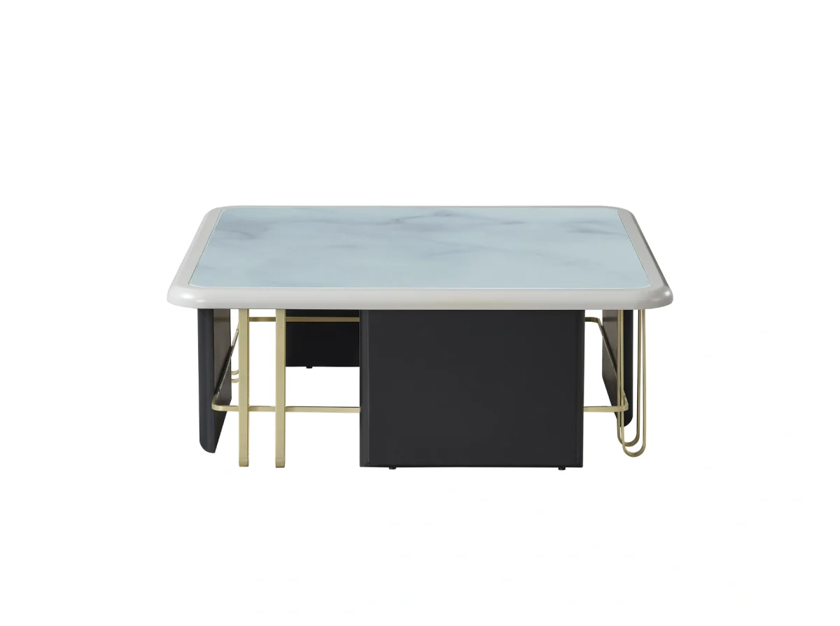 The Alpha Coffee Table brings high-end luxury to your living room. With its striking surface and elegant details, it is designed for high-end professional spaces.