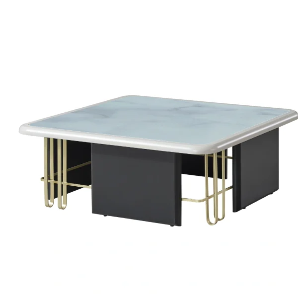 The Alpha Coffee Table brings high-end luxury to your living room. With its striking surface and elegant details, it is designed for high-end professional spaces.