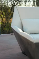 Axis Armchair - Stainless Steel Lounge Chair - Image 2