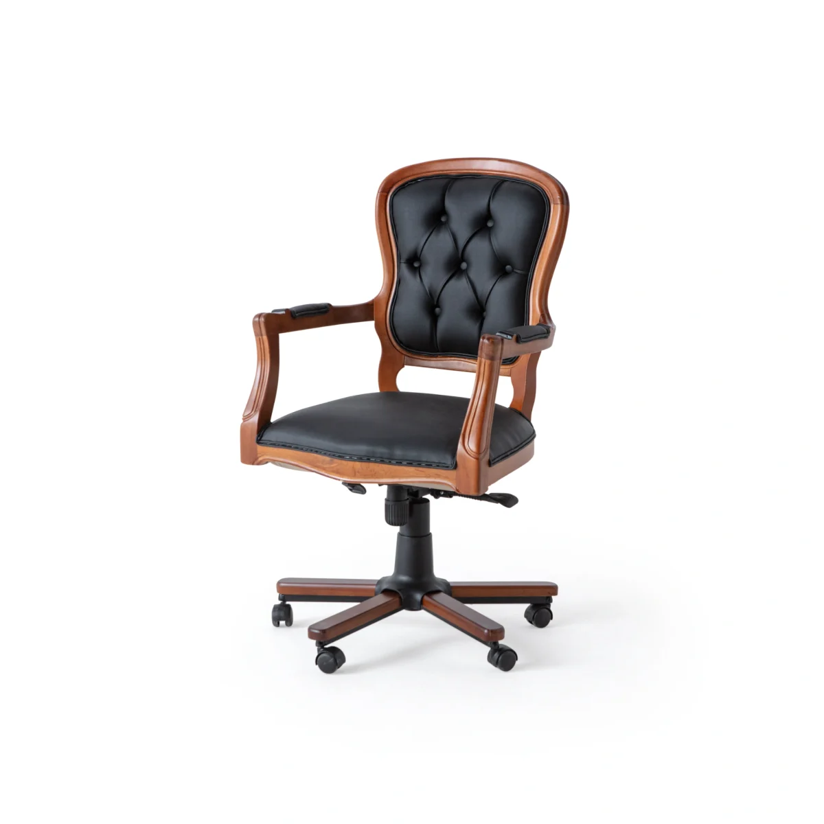 Izvršna stolica Beatris je savršen spoj neoklasične elegancije i moderne kancelarijske ergonomije.