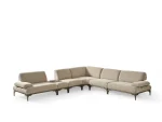 The Bolis Corner Sofa redefines the modern living space. With its unique texture and fabric, it offers a sophisticated modular solution for contemporary European homes.