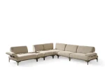 The Bolis Corner Sofa redefines the modern living space. With its unique texture and fabric, it offers a sophisticated modular solution for contemporary European homes.