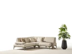The Bolis Corner Sofa redefines the modern living space. With its unique texture and fabric, it offers a sophisticated modular solution for contemporary European homes.