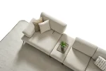 The Bolis Corner Sofa redefines the modern living space. With its unique texture and fabric, it offers a sophisticated modular solution for contemporary European homes.