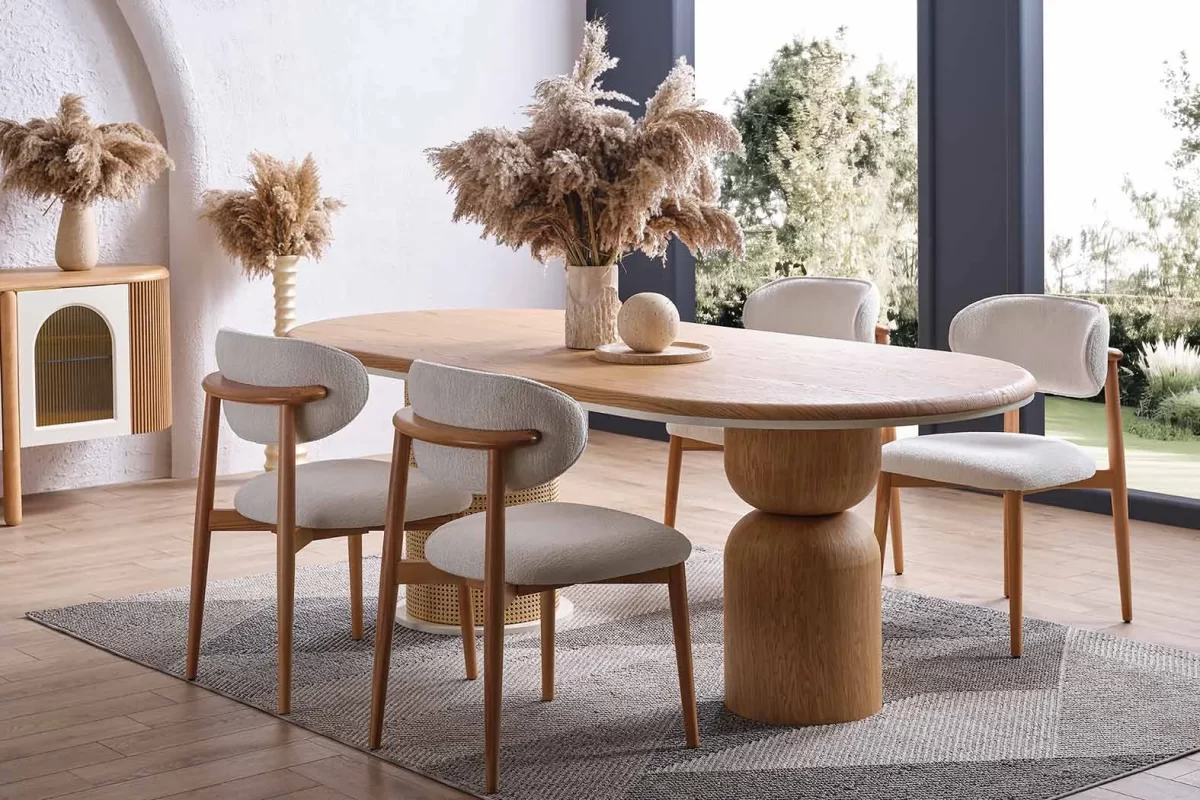 Caroli Dining Set (6 Chair, 1 Table) - Image 5