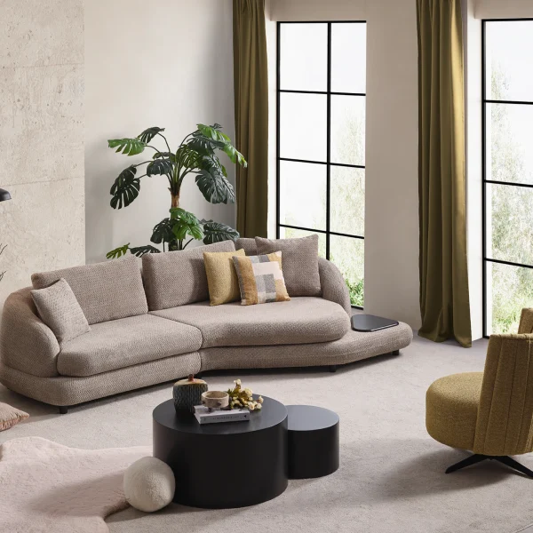 Transform your living space with the Cloud Sofa Set. It features organic shapes, stylish upholstery, and a modular design that adapts to your lifestyle and comfort needs.