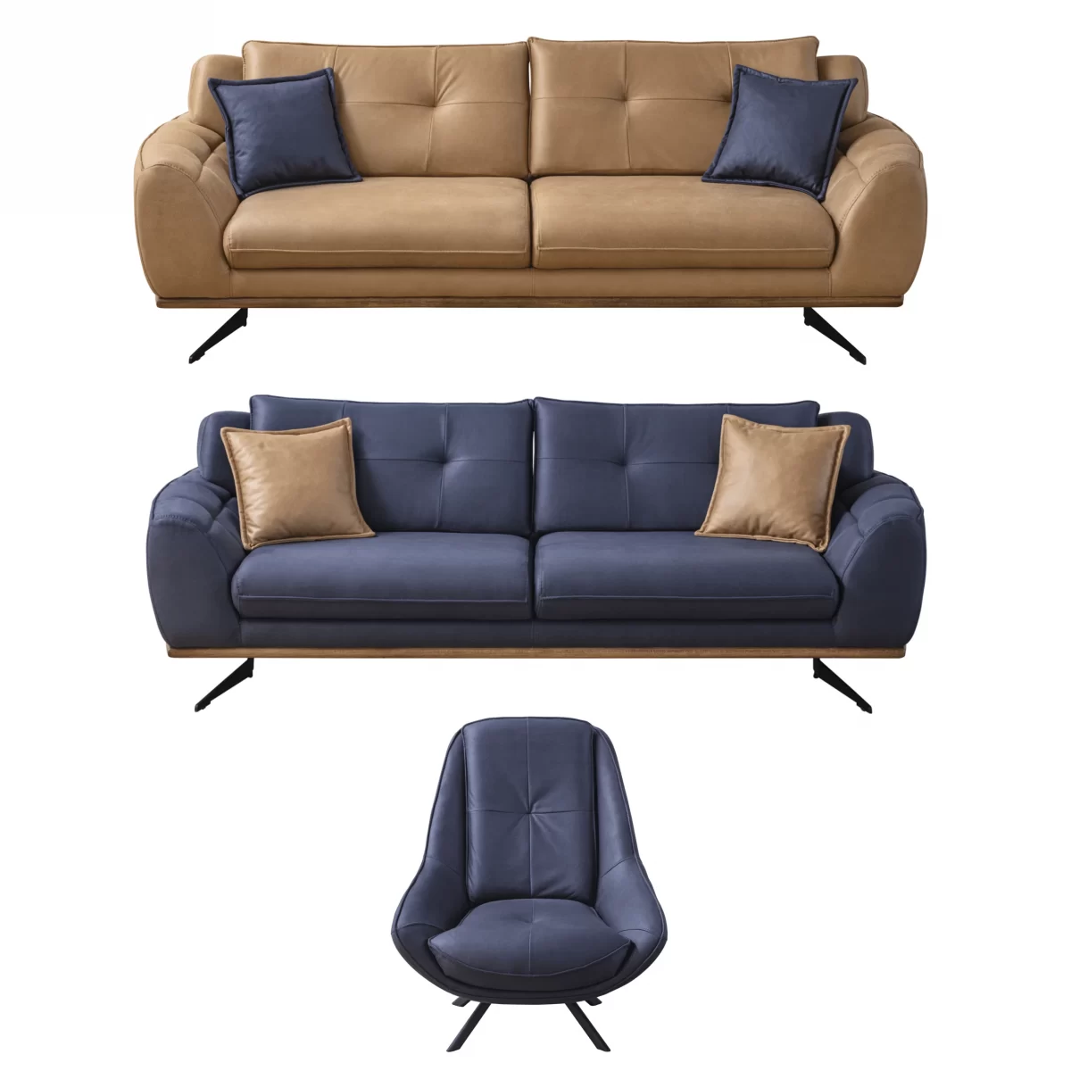 Cross Sofa Set