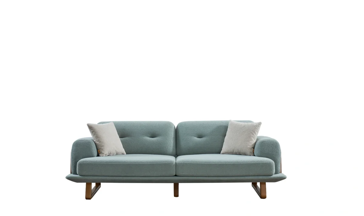 The Echo Sofa combines architecture with the soothing touch of fabric. A timeless piece designed for superior comfort and minimalist elegance in your living room.