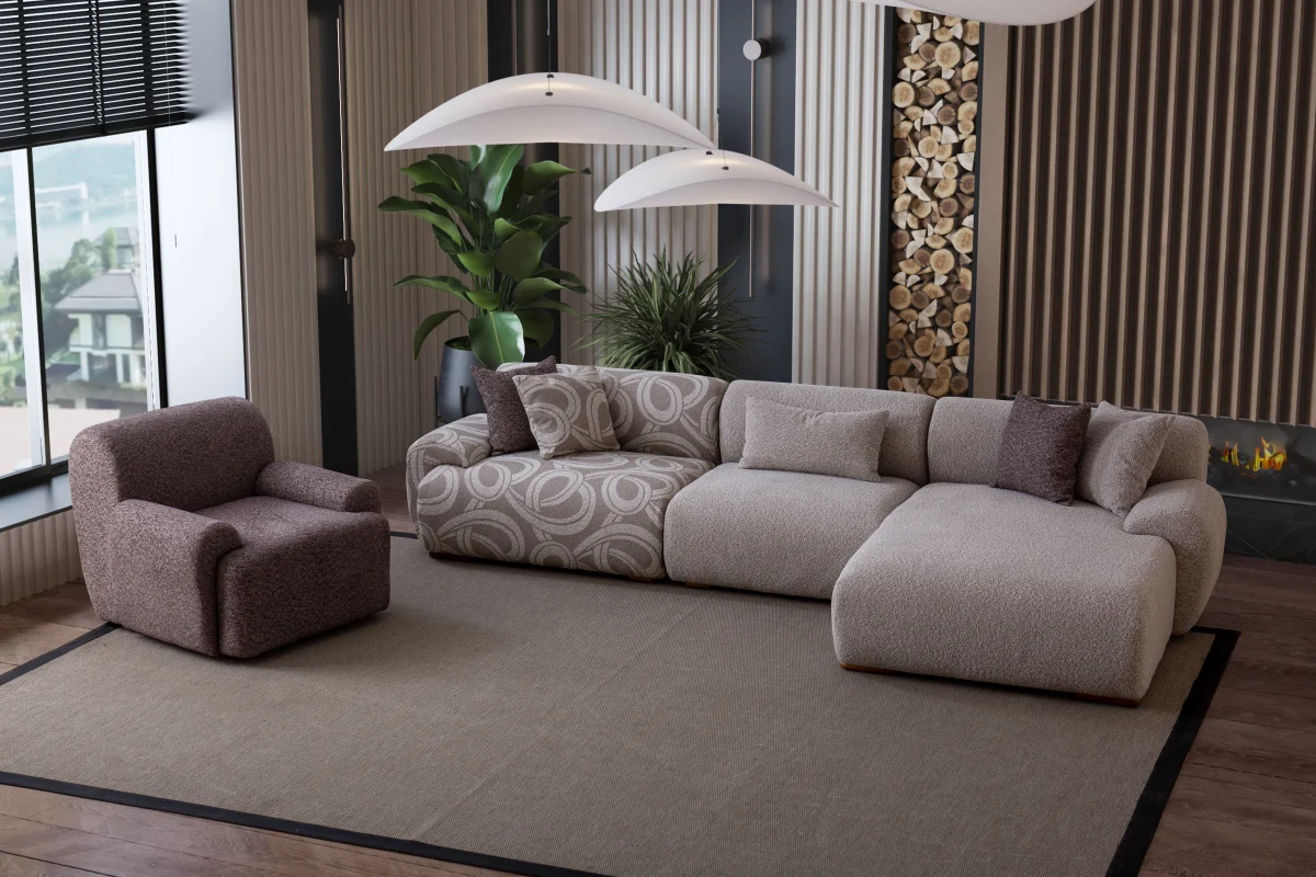 Elegante Corner Sofa - Image 9