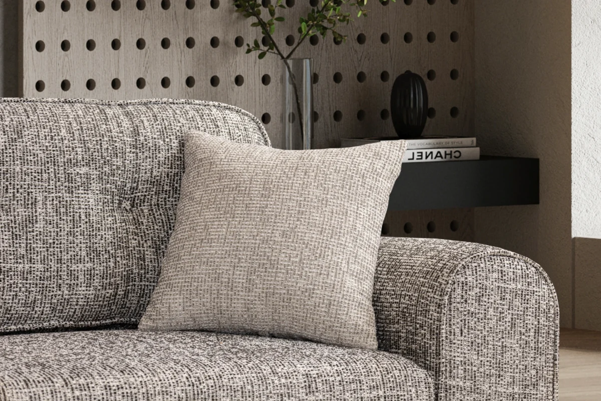 The Elina Sofa combines a simple and minimalist silhouette with rich tactile textures. With its ergonomic support and natural details, it creates the perfect focal point for any modern European home.