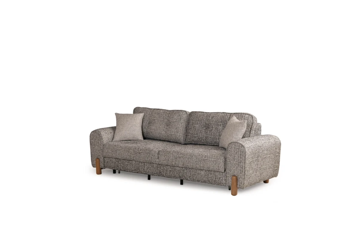 The Elina Sofa combines a simple and minimalist silhouette with rich tactile textures. With its ergonomic support and natural details, it creates the perfect focal point for any modern European home.