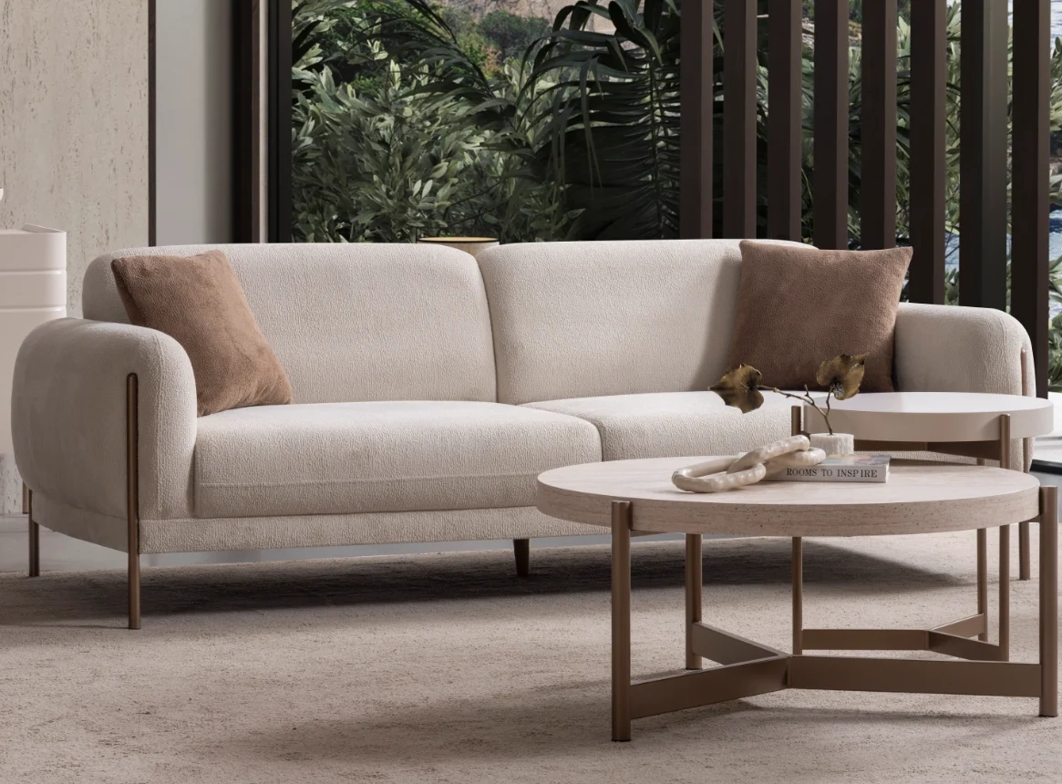Elora sofa premium reclining functional sofa SofaTurkey living room furniture sofa 5 Elora Sofa functional modern living room couch featuring soft rounded armrests and integrated reclining mechanism.