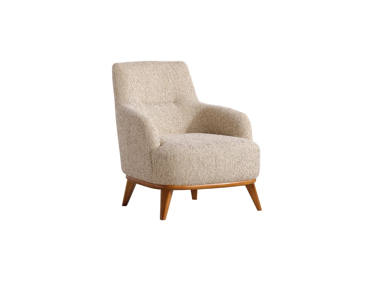 The Elysian Armchair combines organic curves with a comfortable texture. Designed for ultimate relaxation, this armchair brings a touch of modern Turkish craftsmanship to any European home.