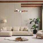 The Elysian Modular Corner Sofa redefines the seating experience with its cloud-soft comfort and stylish fabric upholstery. A versatile masterpiece designed for modern European living spaces.