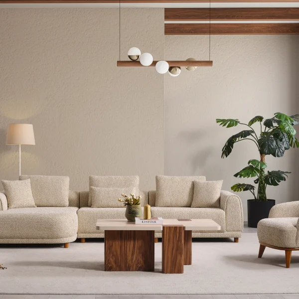 The Elysian Modular Corner Sofa redefines the seating experience with its cloud-soft comfort and stylish fabric upholstery. A versatile masterpiece designed for modern European living spaces.