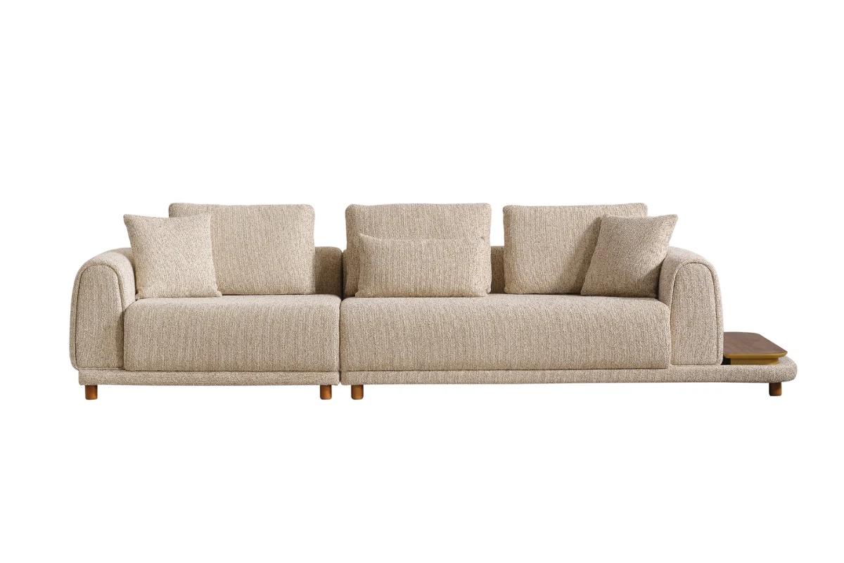 The Elysian Corner Sofa redefines seating with its cloud-like comfort, stylish upholstery, and integrated side tables. A versatile masterpiece for the modern European lifestyle.