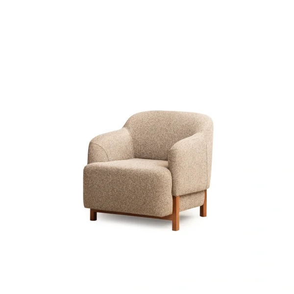 The Estelle Armchair is a masterpiece of texture and form. With its soothing fabric and elegant legs, it is the perfect complement to any modern European home.