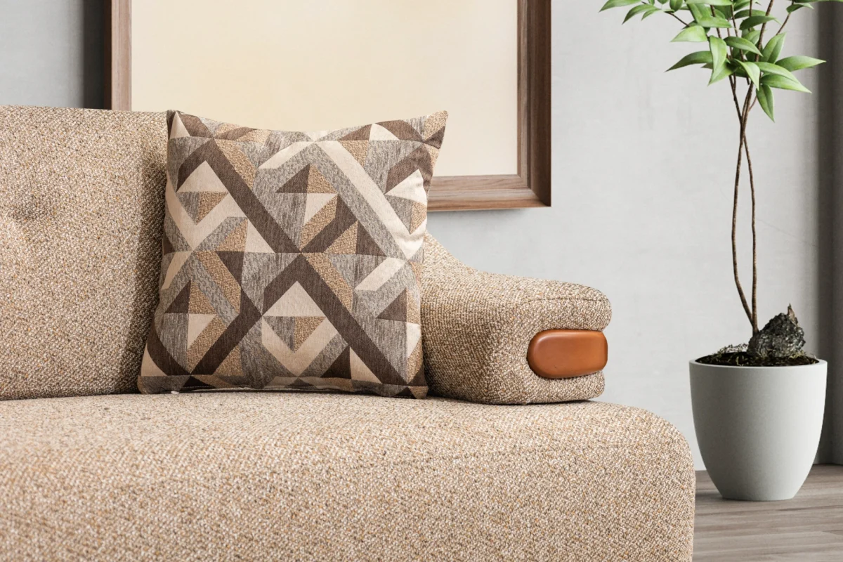 The Estelle Sofa Set combines the fashionable warmth of fabric with timeless elegance. It's the perfect centerpiece for a sophisticated European living room.