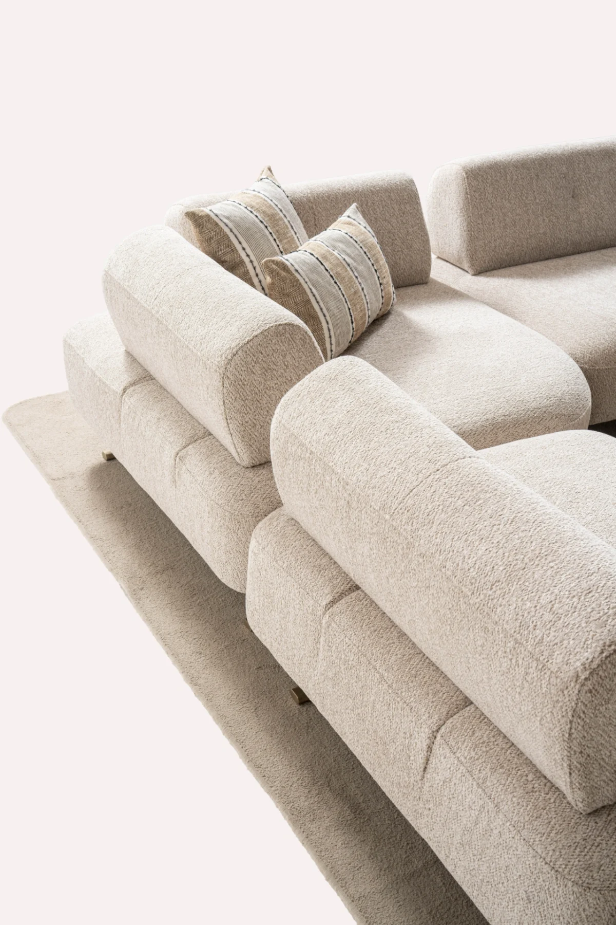 Experience superior comfort and style with the Flexa Corner Sofa. Customizable configurations and premium Turkish craftsmanship.