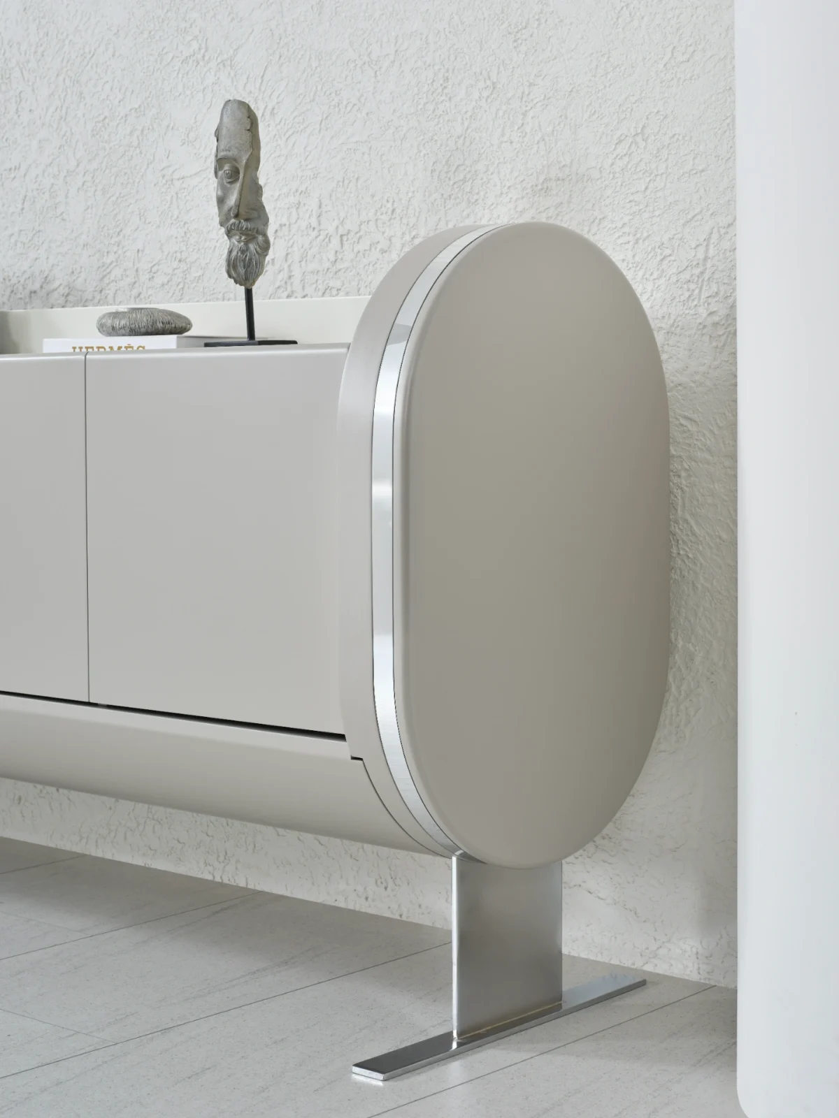 The Freya Office Console is the perfect blend of futuristic design and high-capacity storage. Elevate your executive office with this stylish, streamlined console.