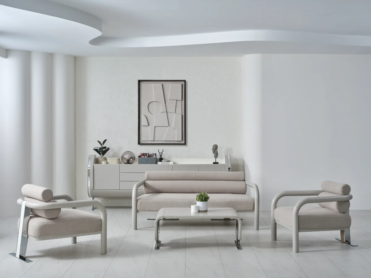 The Freya Office Set combines organic curves with professional elegance. It's a complete, futuristic solution for modern executives who value both avant-garde style and ergonomic comfort.