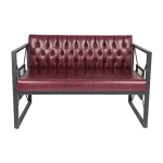 Canapés et fauteuils d'attente élégants, modernes et raffinés pour salon de coiffure et barbier.