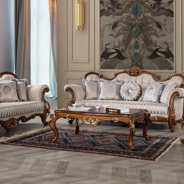 Hanedan Luxury Classic Sofa Set Avantgarde 3 3 1