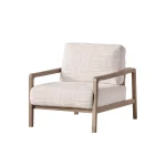 The Inara Armchair is a sculptural masterpiece with its bold frame and premium upholstery. A perfect statement piece on its own or as a complement to the Inara set.