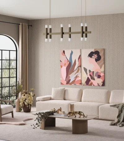 De Inara hoekbank voegt een verfijnde touch toe aan uw woonkamer met zijn tijdloze stof en minimalistische design. Dankzij de modulaire opbouw past de bank perfect in elke ruimte.