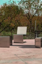 Inoxia Armchair - Stainless Steel Lounge Chair - Image 4