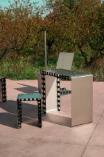 Inoxia Ottoman - Stainless Steel Stool - Image 4