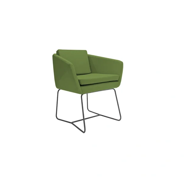 Alliance parfaite de robustesse industrielle et de style contemporain, la chaise de bureau Koda, avec son piètement haut de gamme et son revêtement spécialement conçu, offre un confort optimal pour tout espace de travail moderne ou bureau de direction.