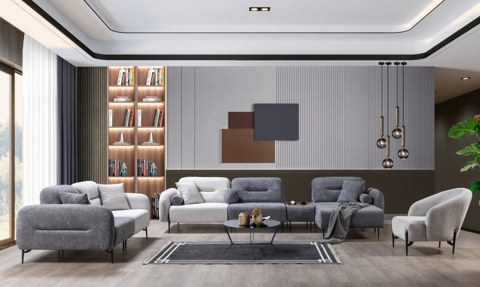 Which type of sofa is best for living room? 1 Lexa Corner Set 4