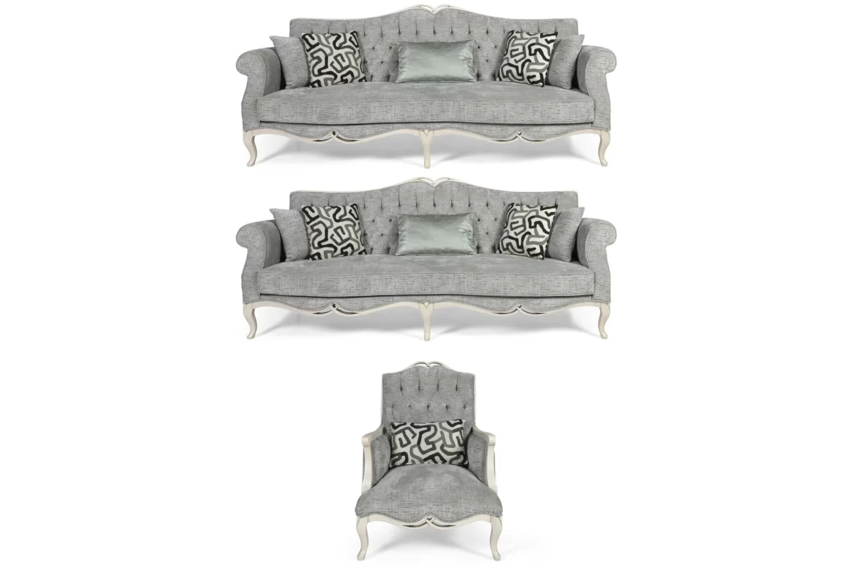 Lilium Luxury Classic Sofa Set Avangarde 3 3 1 Sofa Turkey 14