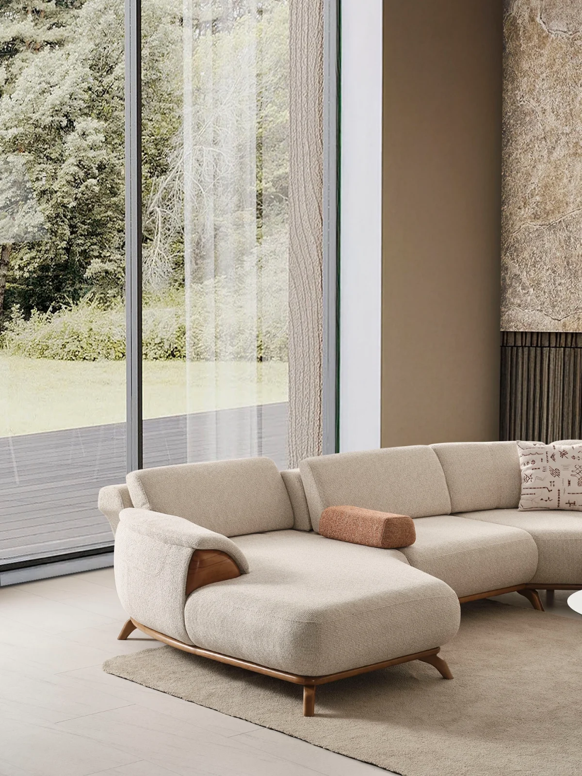 Loria Chaise Corner Sofa – 5 Modules - Image 5
