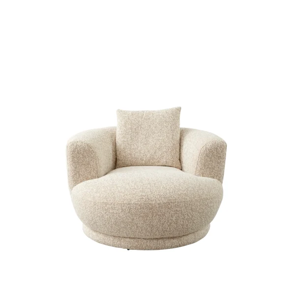 The Loris Armchair is a masterpiece of organic design. With its signature texture, it offers unparalleled comfort and style for any modern home.