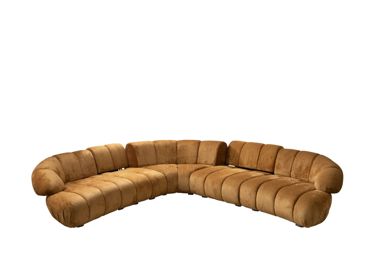 Experience the fusion of art and comfort with the Loris Corner Sofa. With its striking texture and modular flexibility, it's a top-tier design piece for a modern lifestyle.