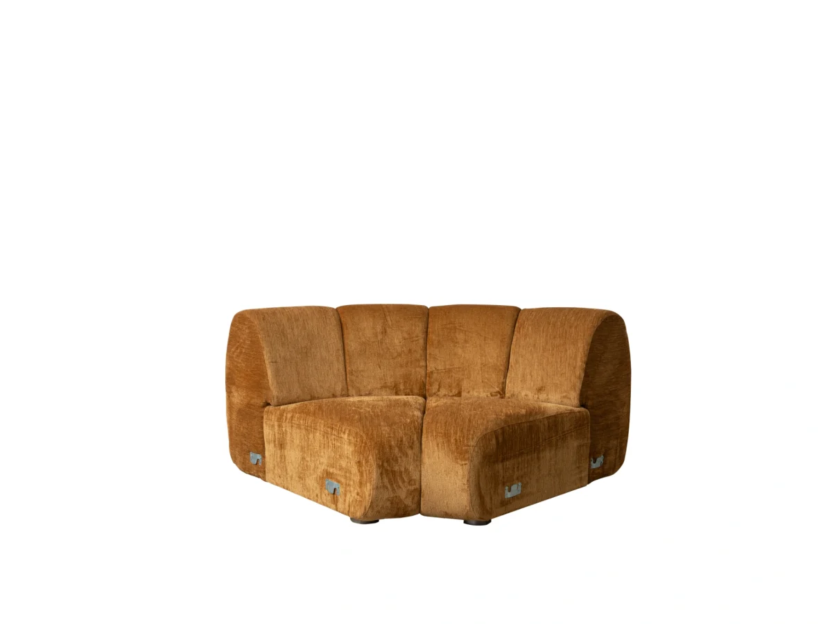 Experience the fusion of art and comfort with the Loris Corner Sofa. With its striking texture and modular flexibility, it's a top-tier design piece for a modern lifestyle.